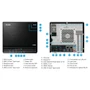 Shuttle SB860R8 Core Ultra 200 Micro Server, Quad Displays, Dual LAN, Dual PCIe Slots, RAID