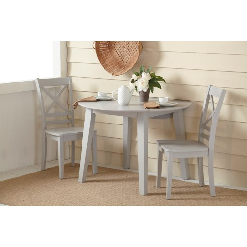 17784 Round Drop Leaf Table