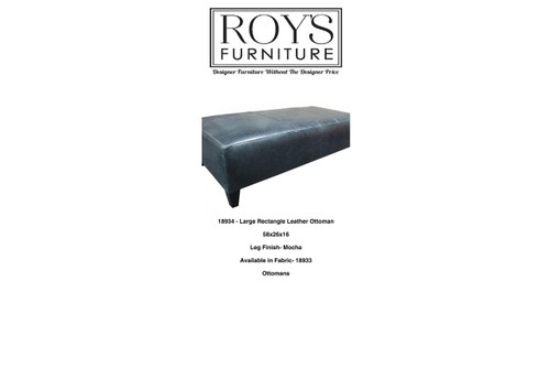 18934 Leather Ottoman