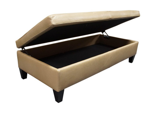 18928 Leather Ottoman