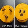 Adapter 15 Amp Female to 30 Amp Male
