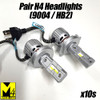 HEADLIGHTS-H4-x10s Headlight Kit with H4 HB2 9003