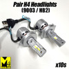 HEADLIGHTS-H4-x10s Headlight Kit with H4 HB2 9003