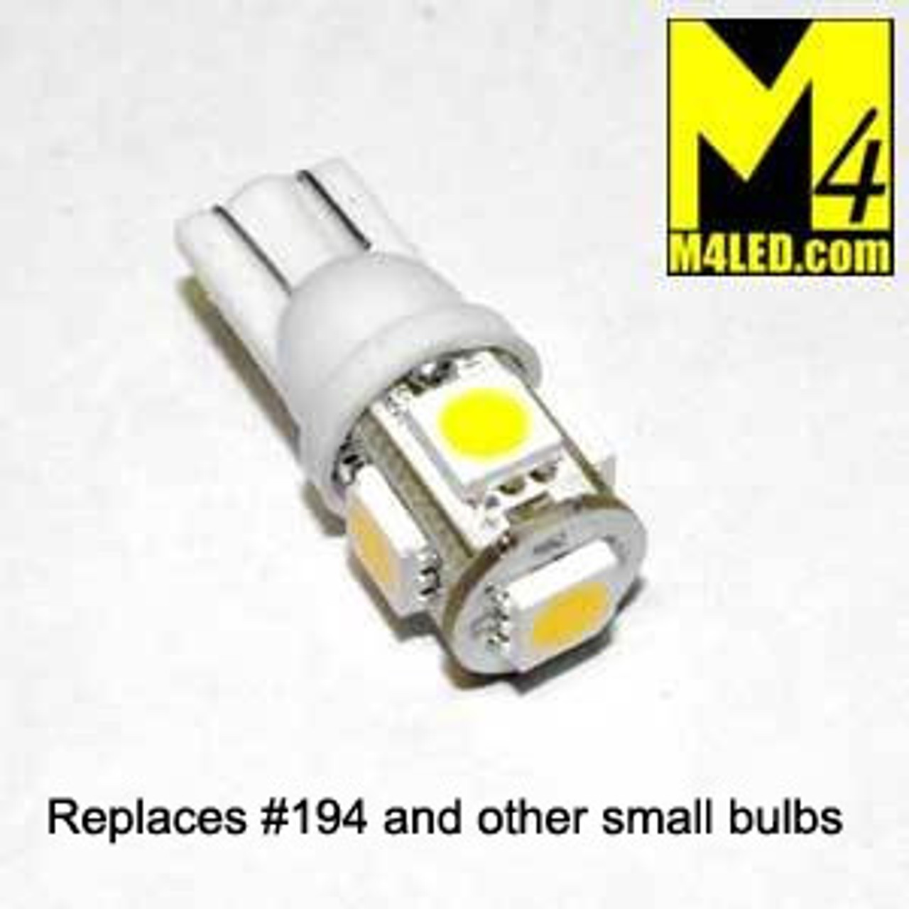 194 LED Bulb - 3 SMD LED - Miniature Wedge Base