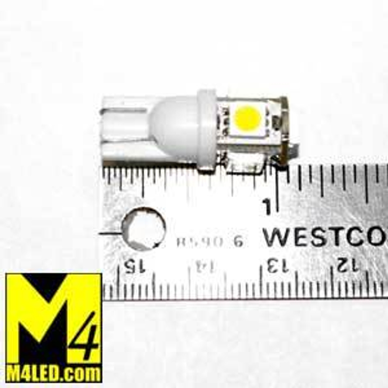5-Pack Warm White/Soft White 3000K H&PC-58434 HERO-LED T10WG13T-WW 12V DC T10 Wedge 194 921 168 Ultra Bright 13-LED 5050 SMD LED Bulb 5-Pack Warm White/Soft White 3000K H&PC-58434 HERO-LED T10WG13T-WW 12V DC T10 Wedge 194 921 168 Ultra Bright 13-LED 5050 SMD LED Bulb