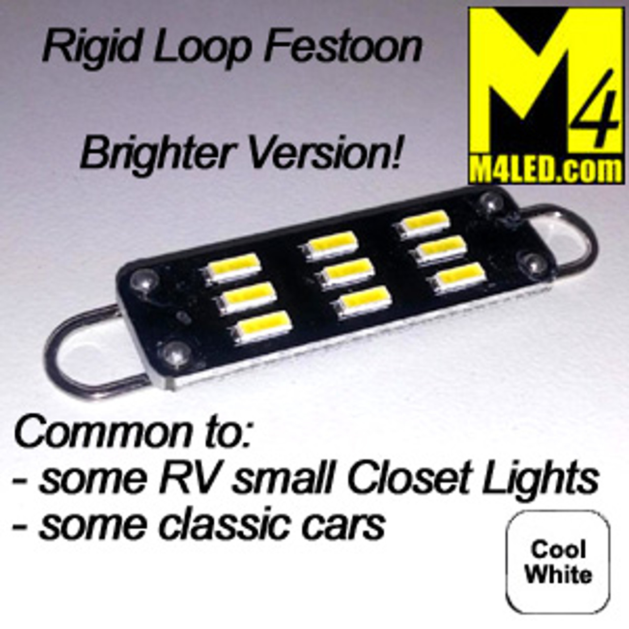 FESTOON-9-4014-RL-CW Cool White Rigid Loop Festoon 42mm