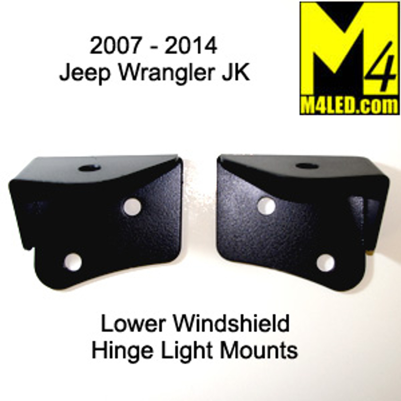 Jeep Wrangler 2006-2018 JK Lower Windshield Light Mounts