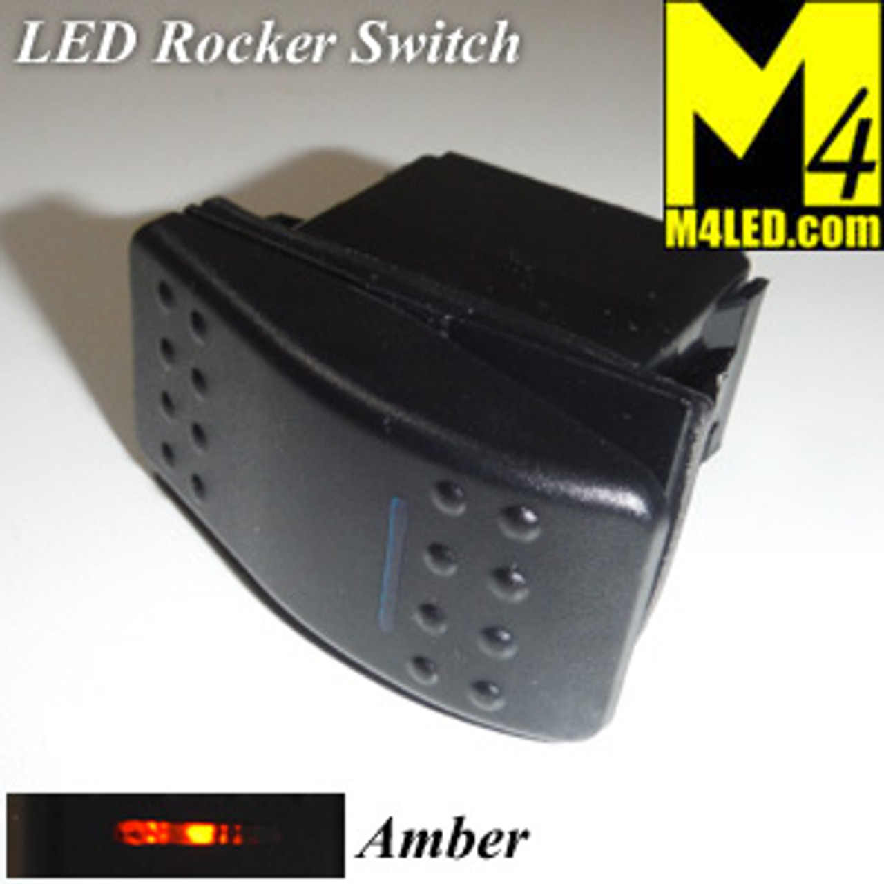 SWITCH-ROCKER-AMBER 20 Amp Amber Rocker Switch