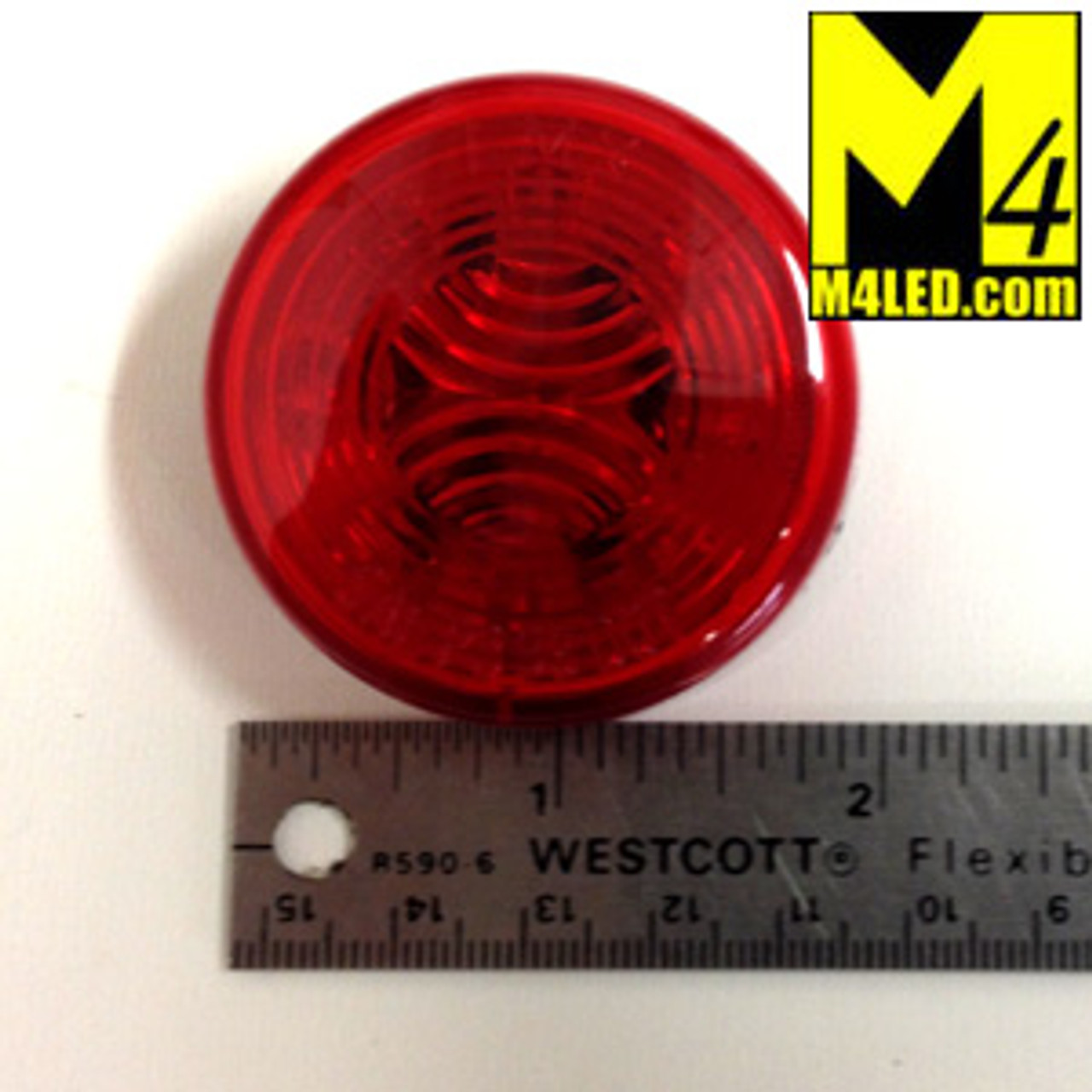 2.0" Red LED Round Clearance Lamp with seal and harness