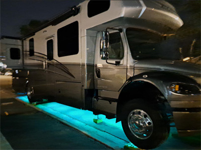 Under trailer lights for better night visibility