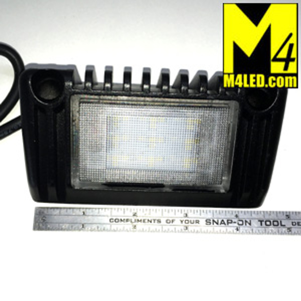 Angled Aluminum Body Surface Mount Flood Light 5" Black