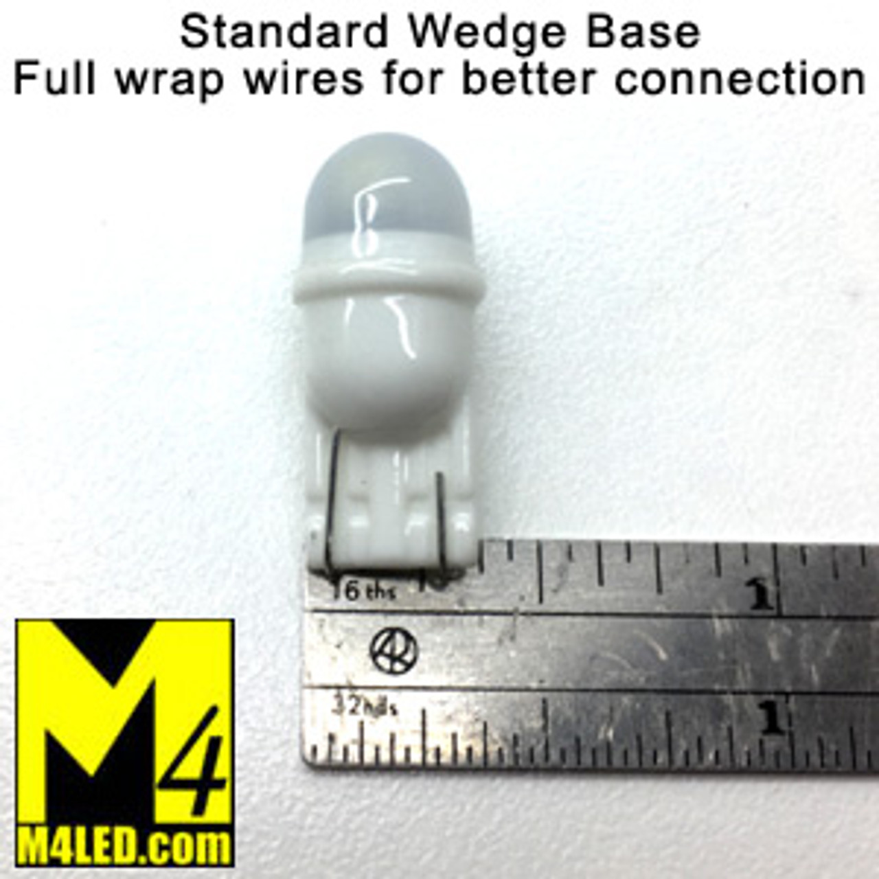T10-3D-2-CW Cool White LED Light Bulb (#194 #168) with Wedge Base