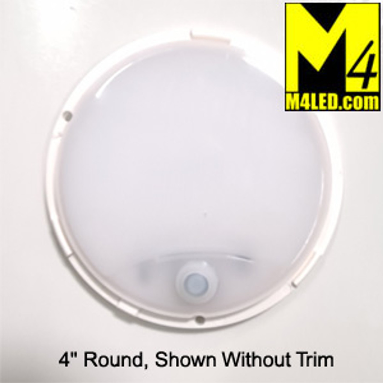 4 1/4" Round Fixture White Cover (Cool, Natural, or Warm)