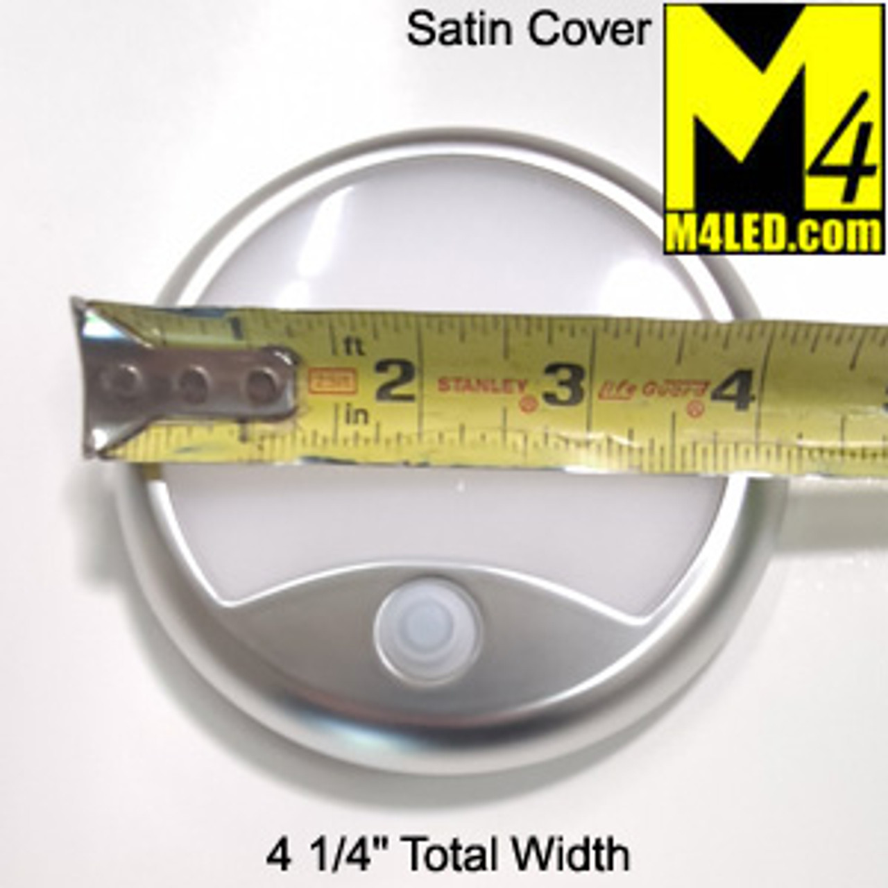 4 1/4" Round Fixture Satin Silver Cover (Cool, Natural, or Warm)