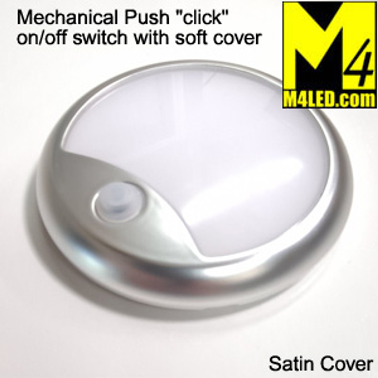 4 1/4" Round Fixture Satin Silver Cover (Cool, Natural, or Warm)