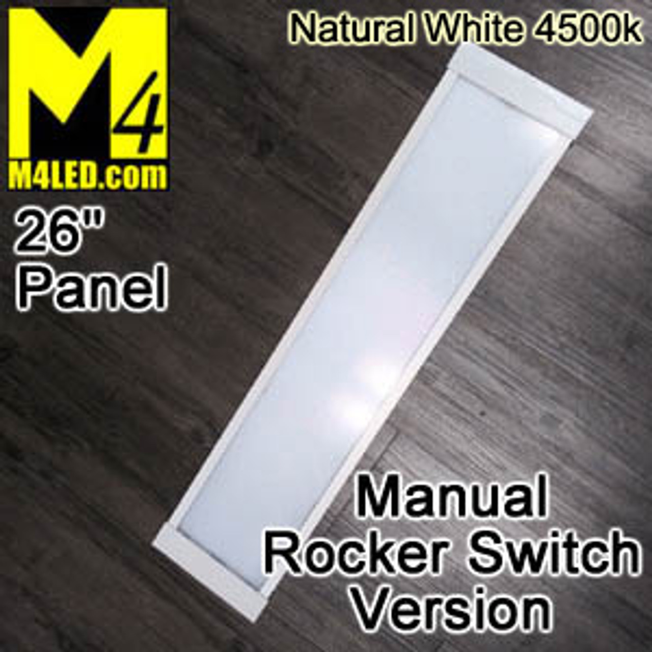 KW-295-660-RS-NW 26" Rocker Switch Panel Light Natural White 4500k