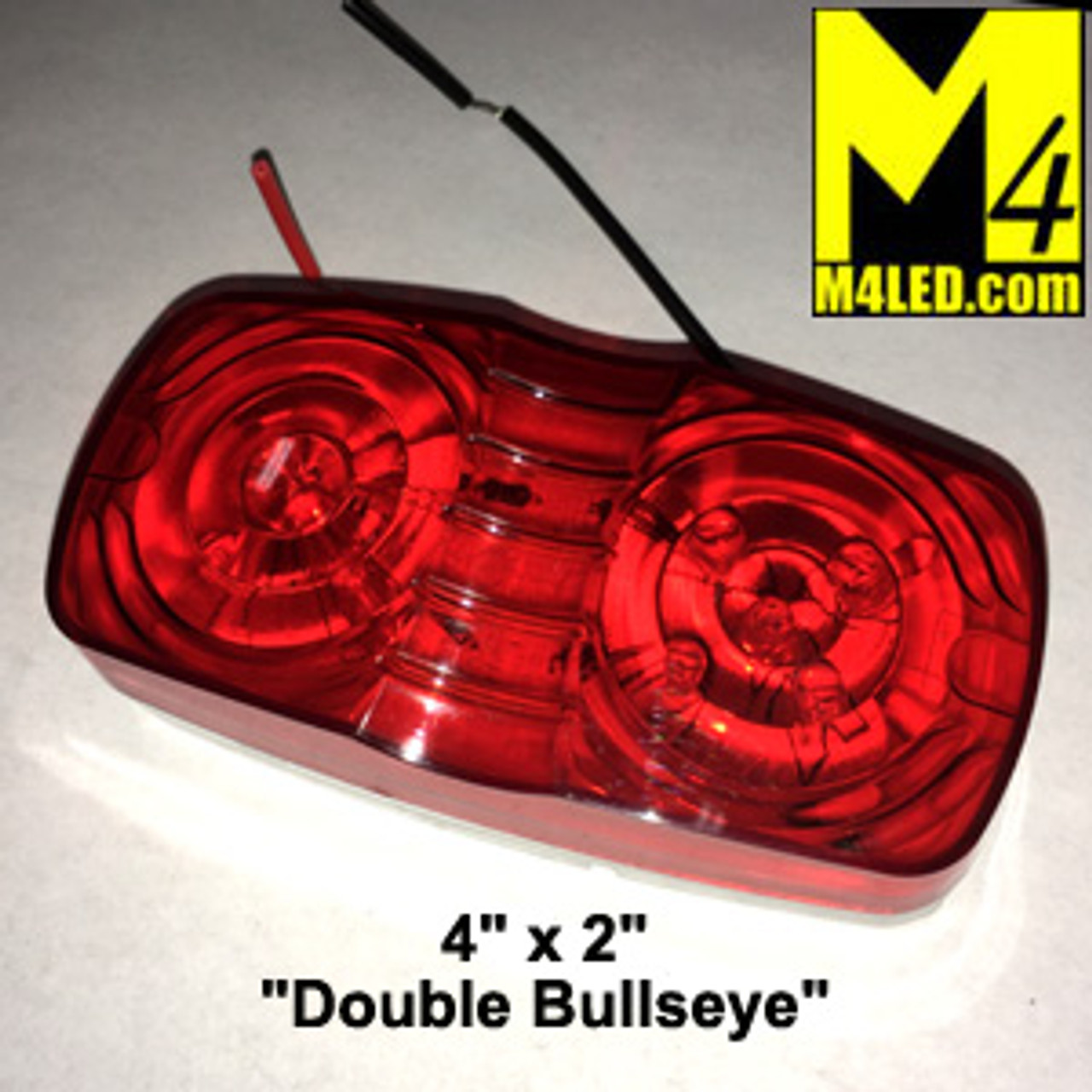 4" x 2" LED Red Clearance Light