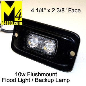 Small Bright Flush Mount Flood / Backup LED Light