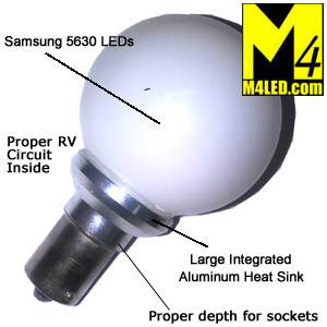 Elite 1156-GLOBE-WW-2 Vanity Globe replaces 20-99 Warm White Color