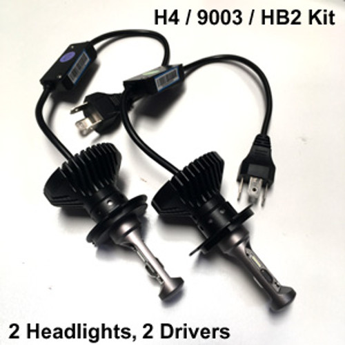 HEADLIGHTS-H4-V6s Headlight Kit with H4 (9003 HB2) Bases