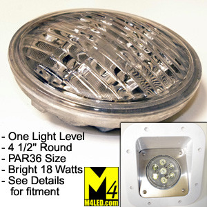 Sealed 18w LED Floodlight for RVs and Trailers