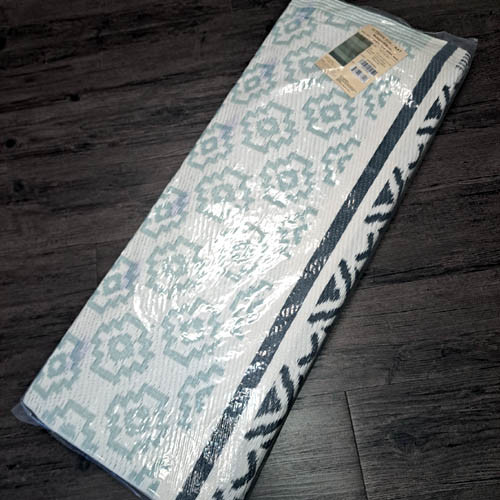 6x9 Outdoor Mat Blue/Grey Balajees