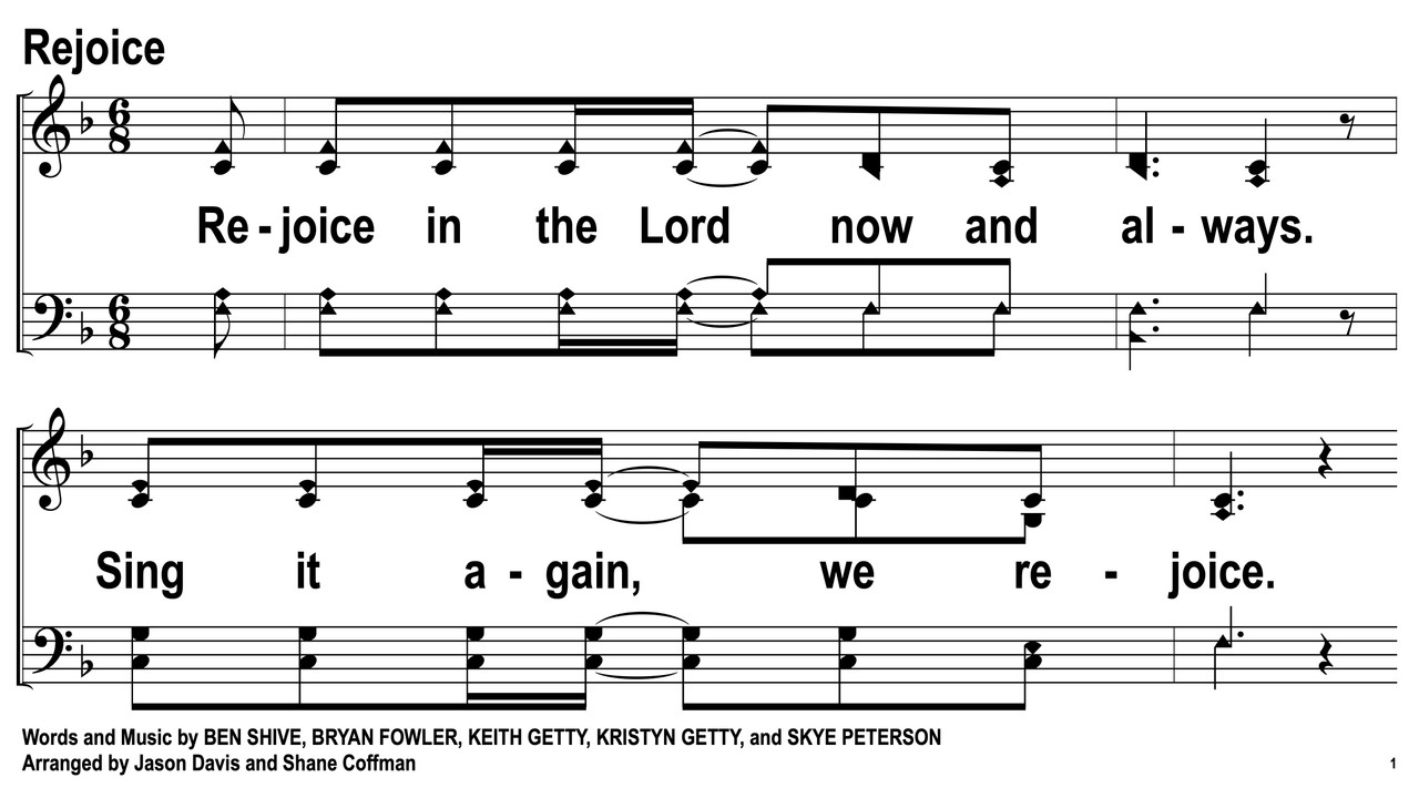 Rejoice (Song slides) - fearless4You.com