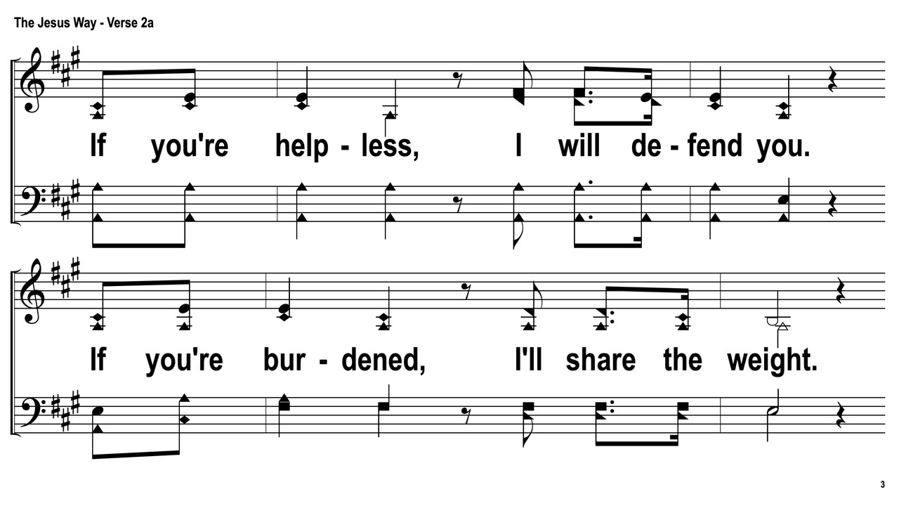 The Jesus Way Song Slides Fearless4you