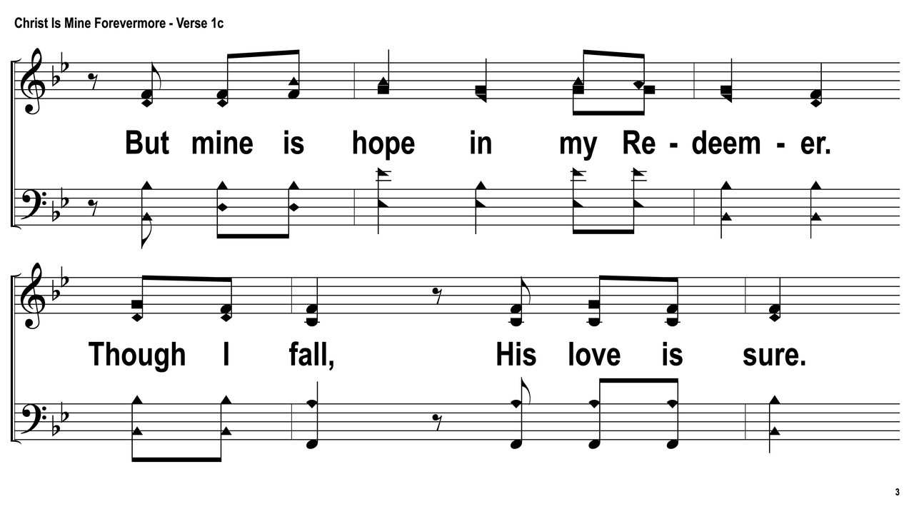 Christ Is Mine Forevermore Song Slides Zoe Version Fearless4you