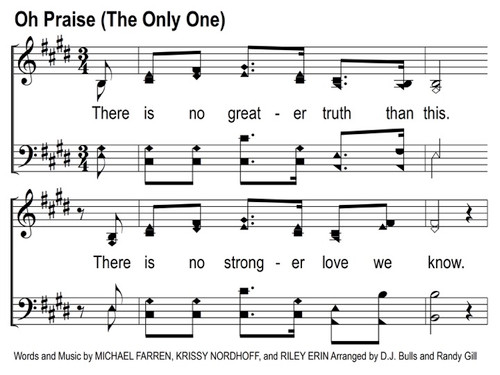 Oh Praise (The Only One) Song Slides