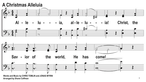 A Christmas Alleluia Song slides