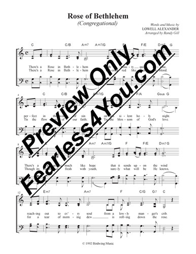 Rose of Bethlehem (Congregation Version) Sheet Music