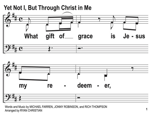 Yet Not I But Through Christ in Me Song Slides