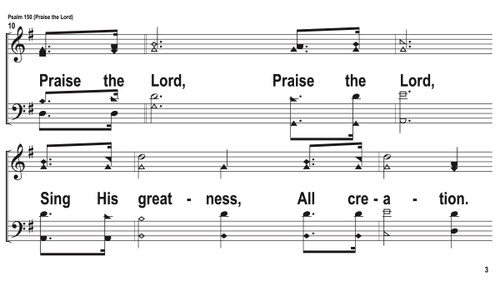 Psalm 150-Praise the Lord Song Slides