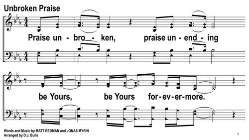 Unbroken Praise (Song Slides, ZOE Version)