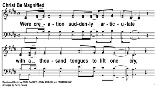 Christ Be Magnified (Song Slides, ZOE Version)