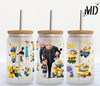 Minions Despicable Me - Soda Can Cup - Clear Glass 16oz.