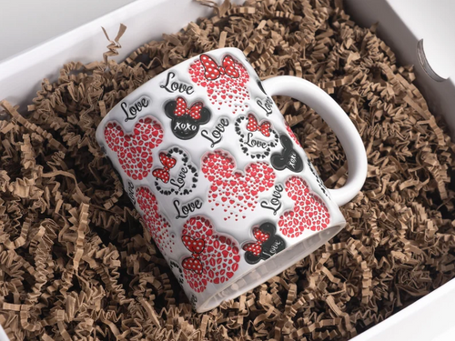 Minnie Hearts & Kisses Mug Ceramic 11oz.