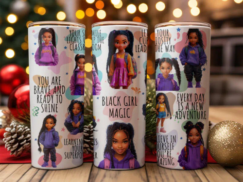 Girl Inspirational Tumbler Stainless Steel 20oz.