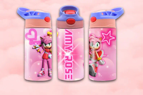 Amy Rose - Sonic - Kids Tumbler Stainless Steel 12oz.