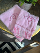 Decorative Pink Towel Set of 2 - Baby Girl
