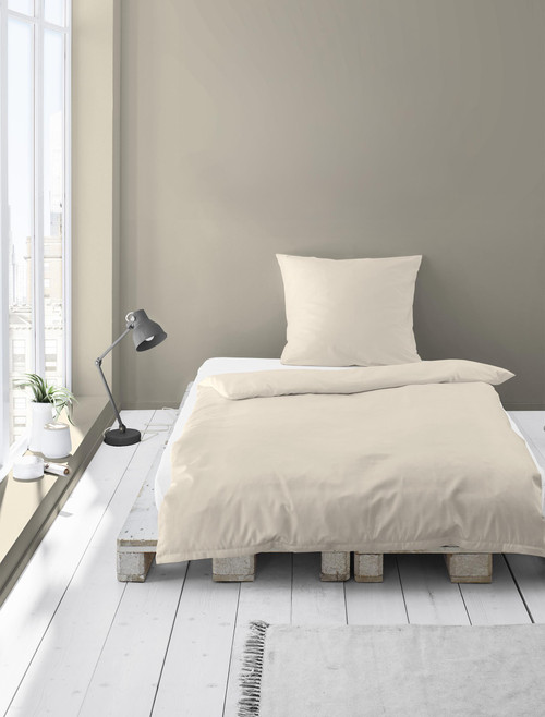 Duvet Cover Set LAGO *Flannel* beige / cream