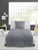Duvet Cover Set BIANCA *grey seersucker cotton*