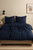 Duvet Cover Set "NAVY BLUE" *with piping*