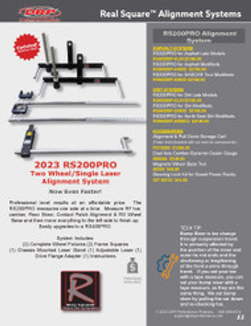 RS200PRO TWO WHEEL/SINGLE LASER WHEEL ALIGNMENT SYSTEM