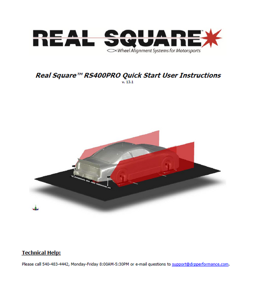 RS400PRO Quick Start Instructions