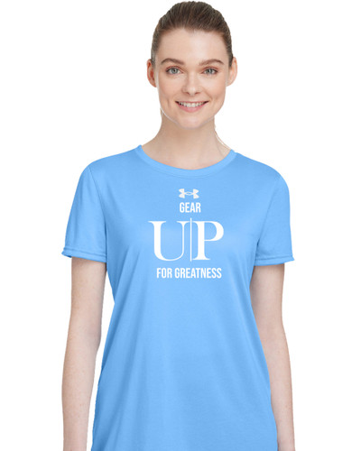 Under Armour Women's Tee Shirt Gear Up For Greatness