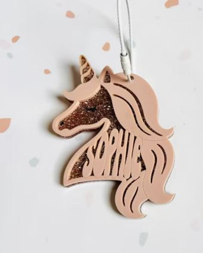 Unicorn Bag Tag