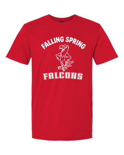 Falling Spring Falcon SS Adult Tee Red