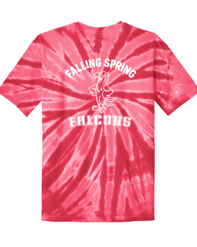 Port & Co® Youth Tie-Dye Tee Red